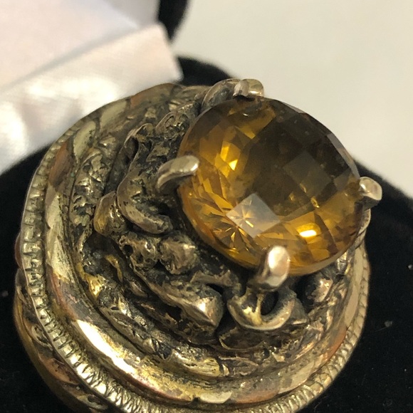 Adjustable Imperial Topaz ring - Picture 7 of 8